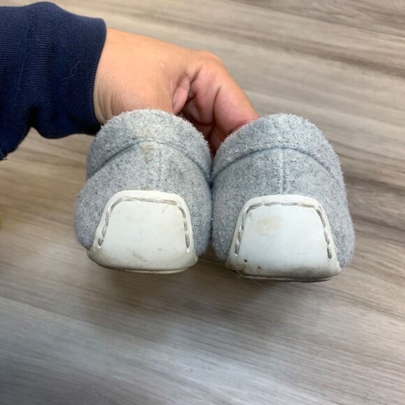 Lucky Brand Abeeku Slip On Moccasins Womens Sz 8M 38 Gray Textile Horsebit Flat - Picture 4 of 9